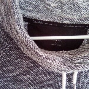 Calvin Klein Black and White Turtleneck Sweater